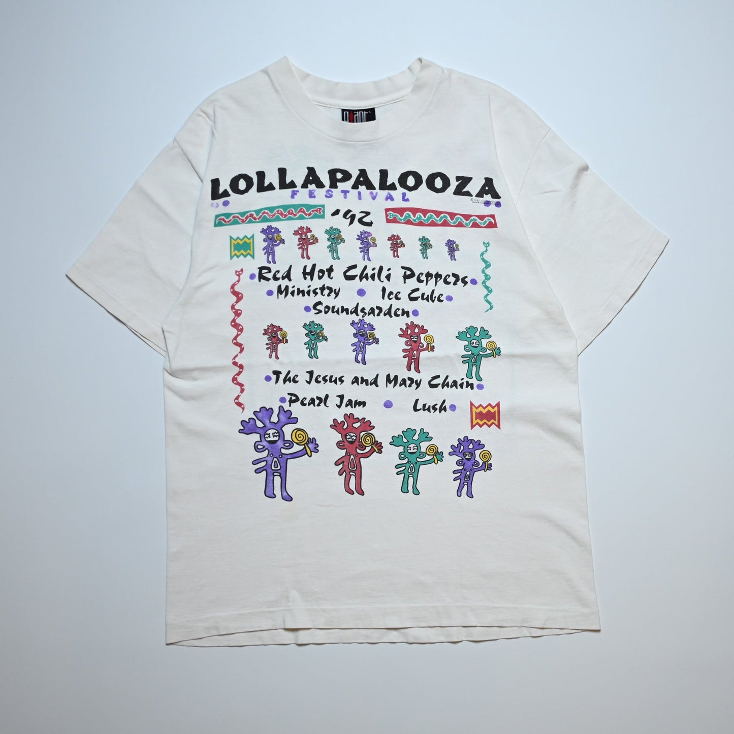 LOLLAPALOOZA 1992 FESTIVAL WHITE GIANT BY TEEJAYS LARGE (g_1114)