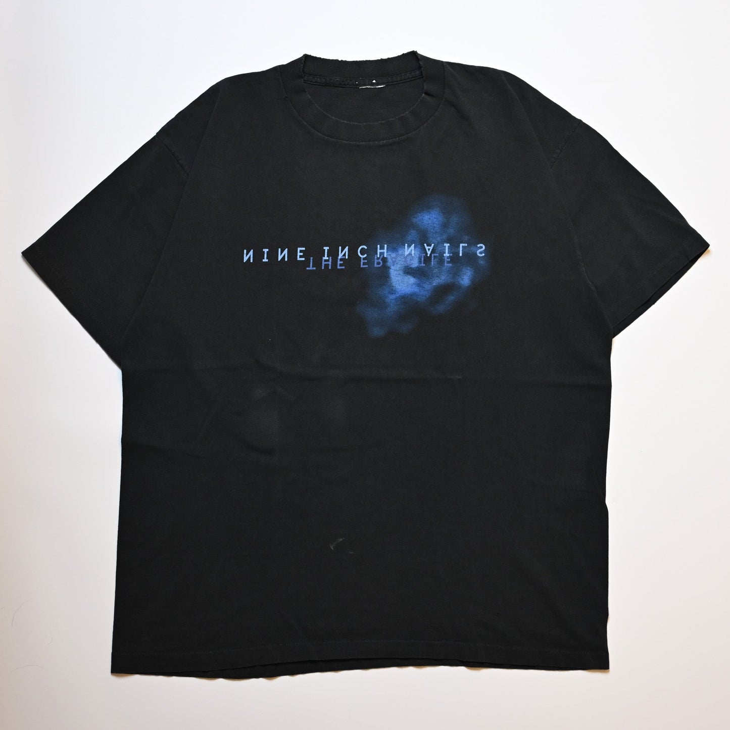 NINE INCH NAILS THE FRAGILE BLUE BOX LOGO CUT TAG L-XL (k_1231)