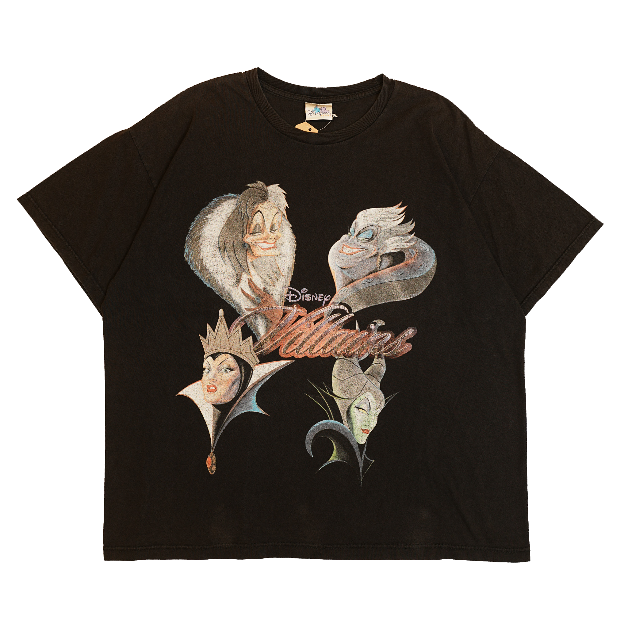 Disney Villains Vintage TShirt 2XL Black Disney Resort Graphic