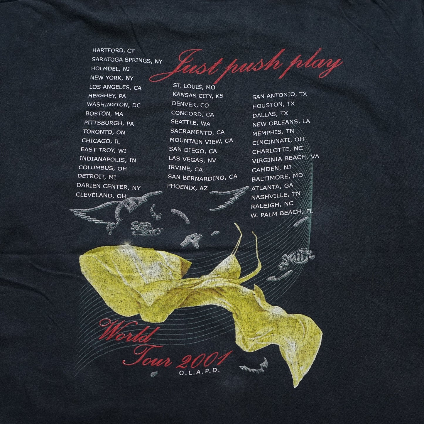 AEROSMITH SORAYAMA JUST PUSH PLAY WORLD TOUR 2001 FITS (oc_1105)