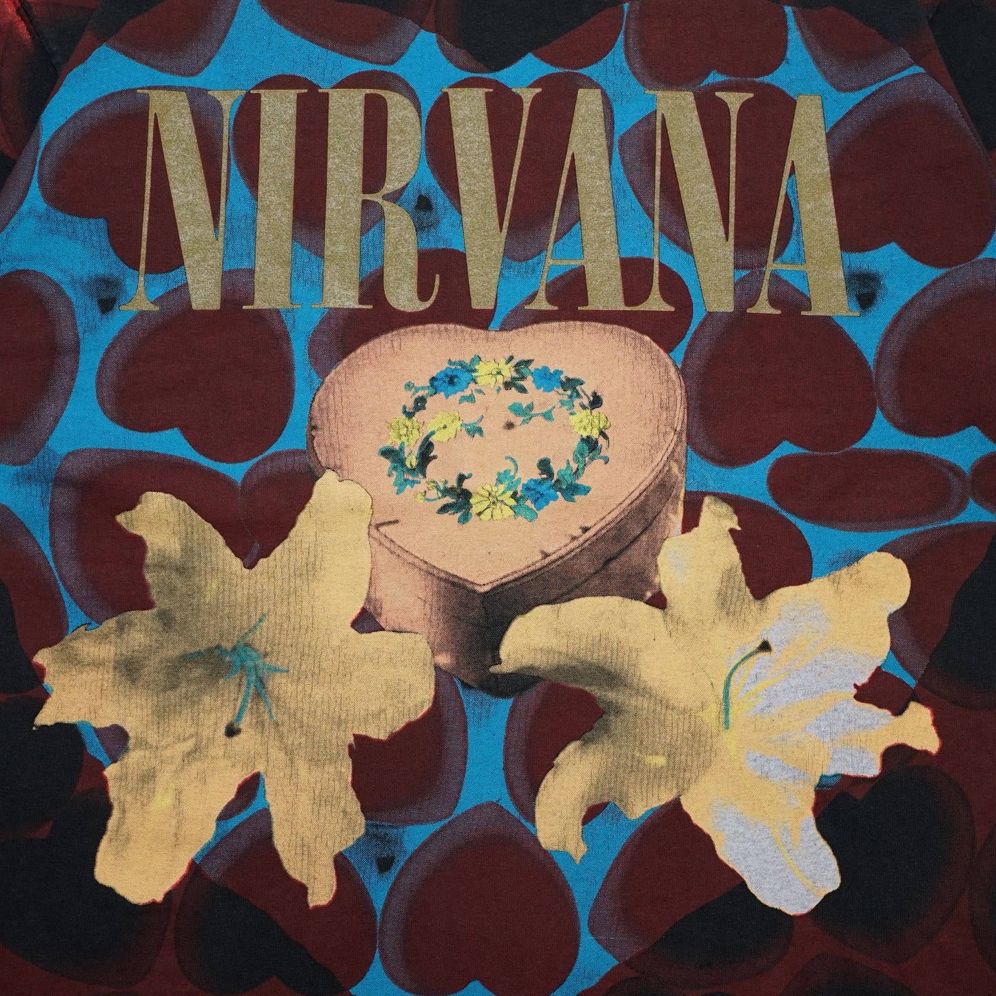 NIRVANA HEART SHAPED BOX GIANT BY TULTEX XL (r_1202)
