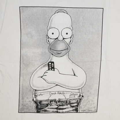 THE SIMPSONS CK PARODY HOMER WHITE XL (b_0618)