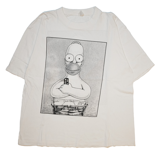 THE SIMPSONS CK PARODY HOMER WHITE XL (b_0618)