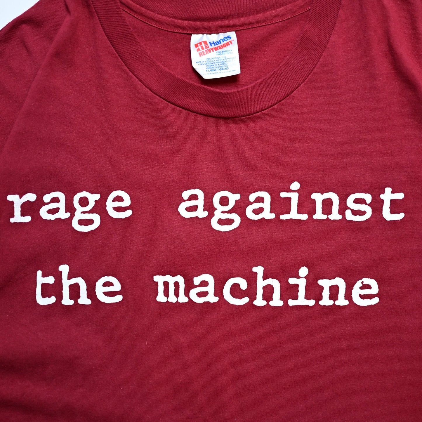 RAGE AGAINST THE MACHINE MOLOTOV BURGUNDY Hanes XL 90s (b_1018)