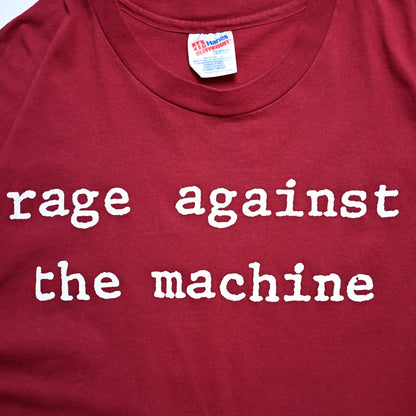 RAGE AGAINST THE MACHINE MOLOTOV BURGUNDY Hanes XL 90s (b_1018)