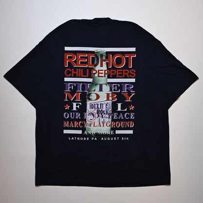 RED HOT CHILI PEPPERS ROLLING ROCK TOWN FAIR NAVY GILDAN XL  (b_1046)