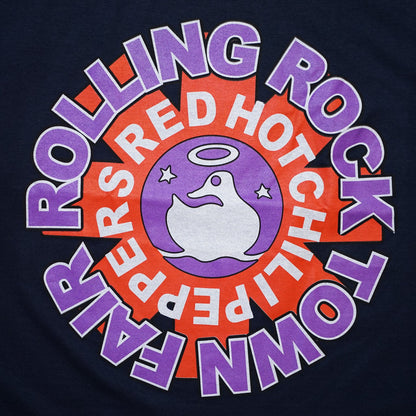 RED HOT CHILI PEPPERS ROLLING ROCK TOWN FAIR NAVY GILDAN XL  (b_1046)