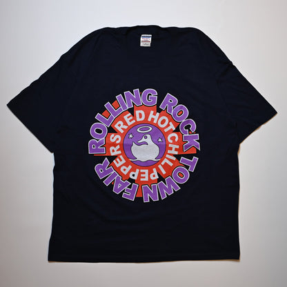RED HOT CHILI PEPPERS ROLLING ROCK TOWN FAIR NAVY GILDAN XL  (b_1046)