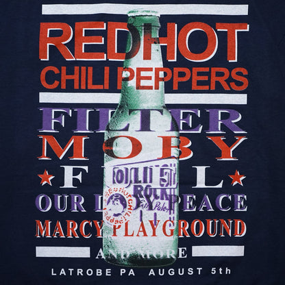 RED HOT CHILI PEPPERS ROLLING ROCK TOWN FAIR NAVY GILDAN XL  (b_1052)