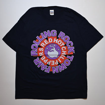 RED HOT CHILI PEPPERS ROLLING ROCK TOWN FAIR NAVY GILDAN XL  (b_1052)
