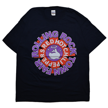 RED HOT CHILI PEPPERS ROLLING ROCK TOWN FAIR NAVY GILDAN XL  (b_1052)