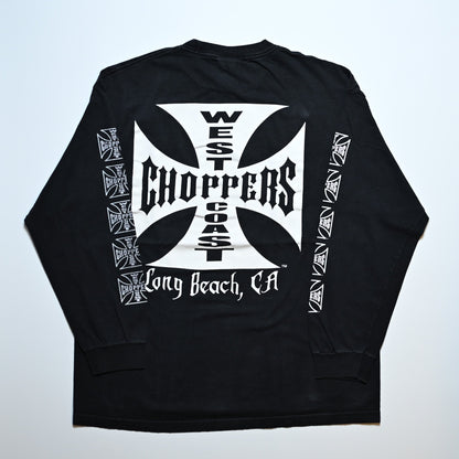 WEST COAST CHOPPERS IRON CROSS LONG BEACH, LA LS ORIGINAL XL (b_1069)