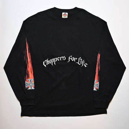 WEST COAST CHOPPERS SKULL FIRE FLAME SPECTRUM CFL LS XXL (b_1210)