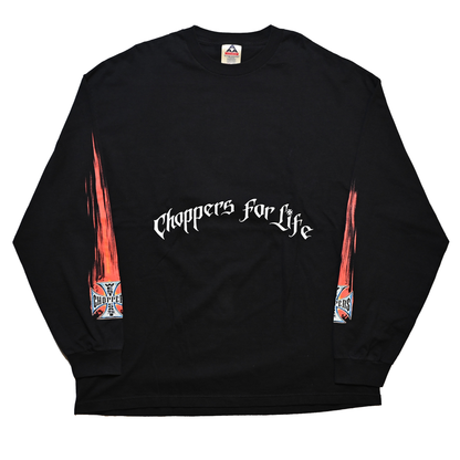 WEST COAST CHOPPERS SKULL FIRE FLAME SPECTRUM CFL LS XXL (b_1210)