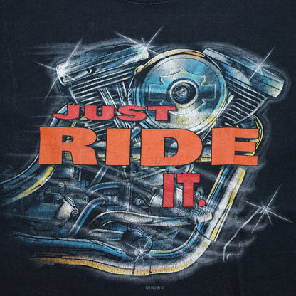 HARLEY DAVIDSON JUST RIDE TAKU JONEAU ALASKA CUT TAG L-XL (k_1132)