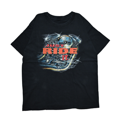 HARLEY DAVIDSON JUST RIDE TAKU JONEAU ALASKA CUT TAG L-XL (k_1132)