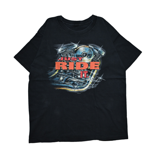 HARLEY DAVIDSON JUST RIDE TAKU JONEAU ALASKA CUT TAG L-XL (k_1132)