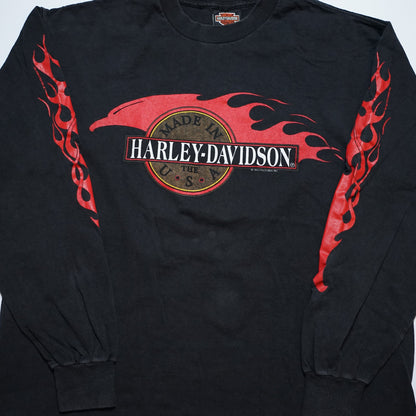 HARLEY DAVIDSON FIRE PATTERN MILWAUKEE,WILS ORIGINAL LARGE (k_1135)
