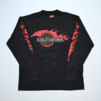 HARLEY DAVIDSON FIRE PATTERN MILWAUKEE,WILS ORIGINAL LARGE (k_1135)