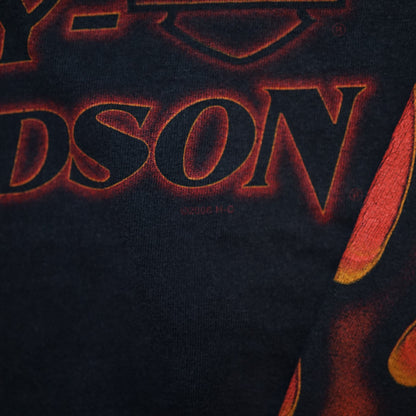 HARLEY DAVIDSON FIRE PATTERN LS ORIGINAL XXL (k_1136)