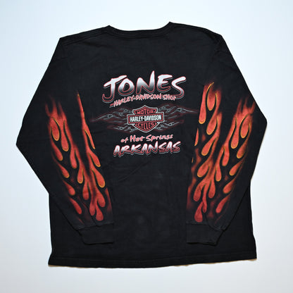 HARLEY DAVIDSON FIRE PATTERN LS ORIGINAL XXL (k_1136)