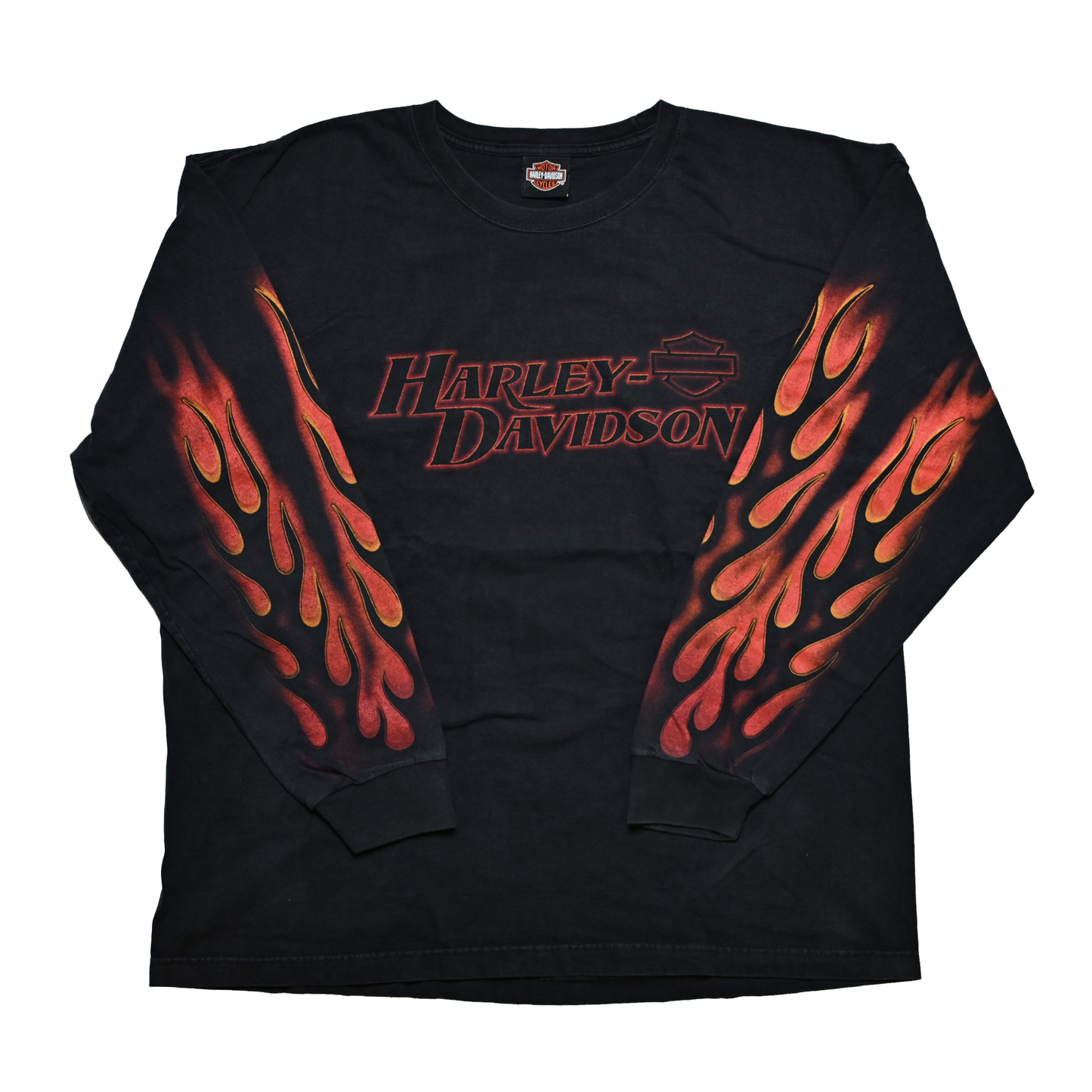 HARLEY DAVIDSON FIRE PATTERN LS ORIGINAL XXL (k_1136)