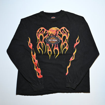 HARLEY DAVIDSON  FLAME EAGLE FIRE PATTERN LS XXL (k_1137)