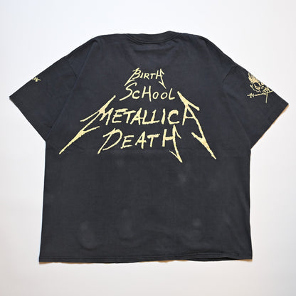 METALLICA 4 FACE MEMBER BIRTH SCHOOL METALLICA DEATH ORIGINAL XL FADE (k_1240)