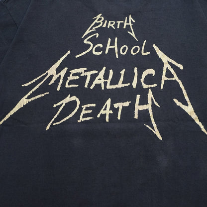 METALLICA 4 FACE MEMBER BIRTH SCHOOL METALLICA DEATH ORIGINAL XL FADE (k_1240)