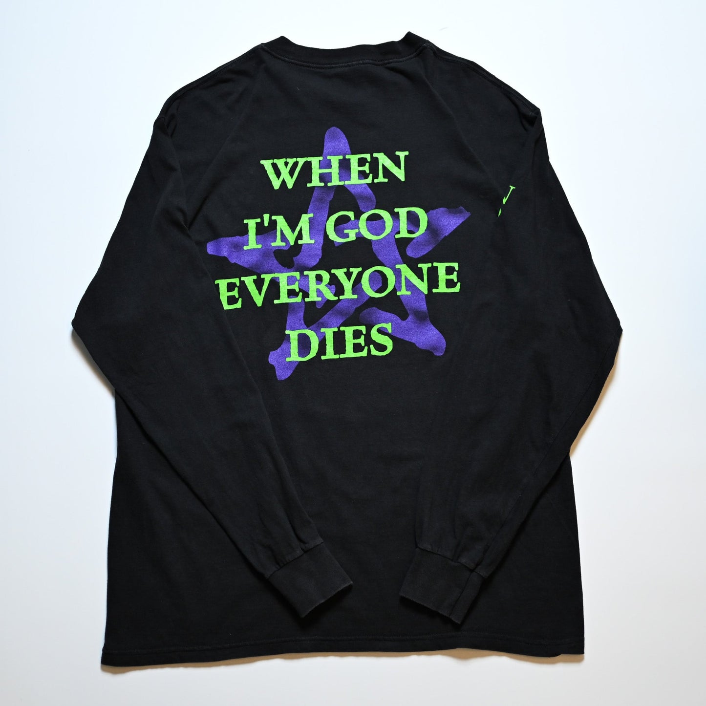 MARILYN MANSON 1996 NO FORGIVENESS WHEN I'M GOD EVERYONE DIES L/S TULTEX XL (o_1007)