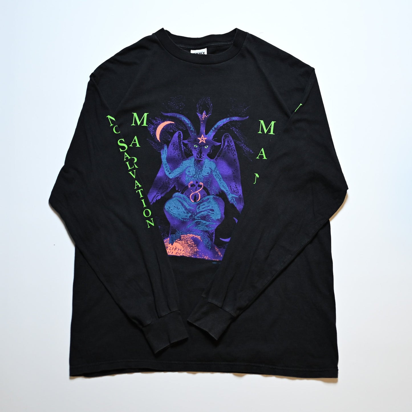 MARILYN MANSON 1996 NO FORGIVENESS WHEN I'M GOD EVERYONE DIES L/S TULTEX XL (o_1007)