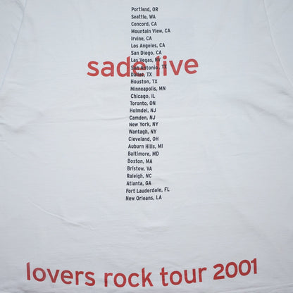 SADE LOVERS ROCK TOUR 2001 WHITE GIANT L-XL  (o_1121)