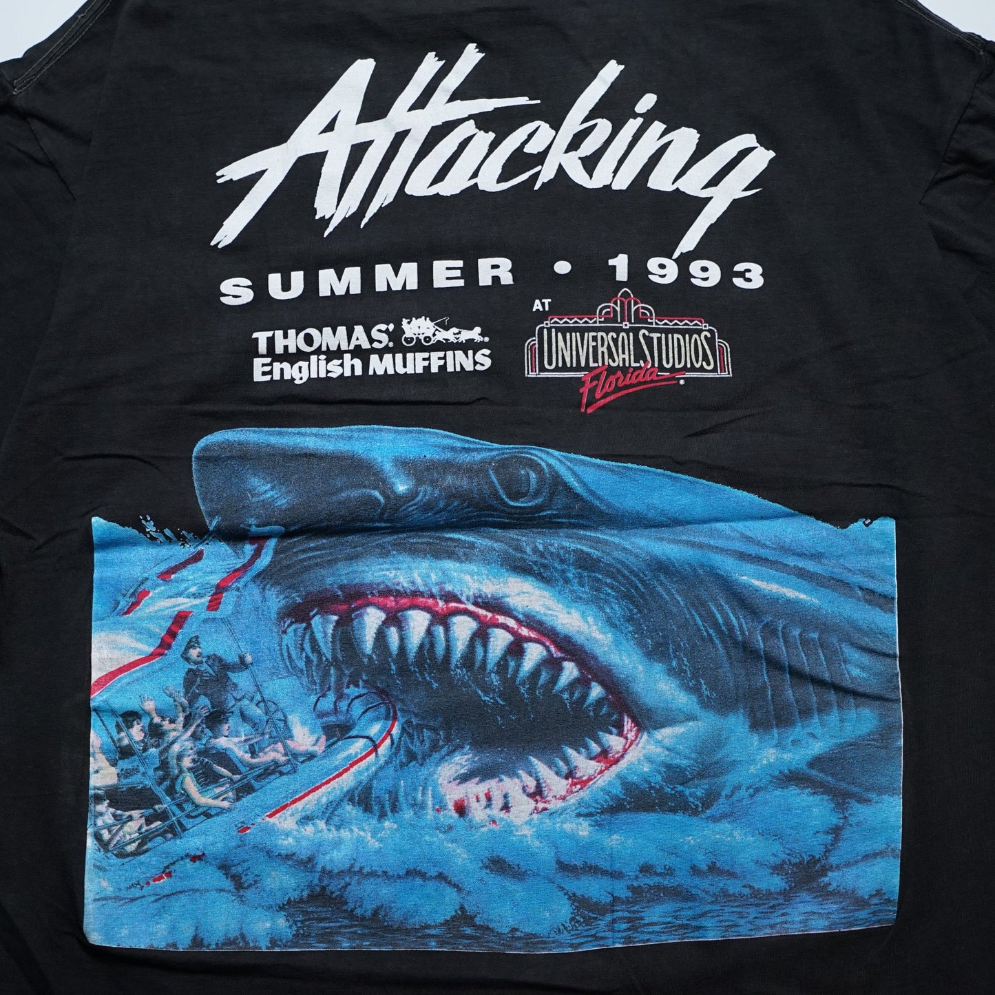 JAWS ATTACKING SUMMER 1993 UNIVERSAL STUDIOS FLORIDA OSFA FITS XL (oc_1106)