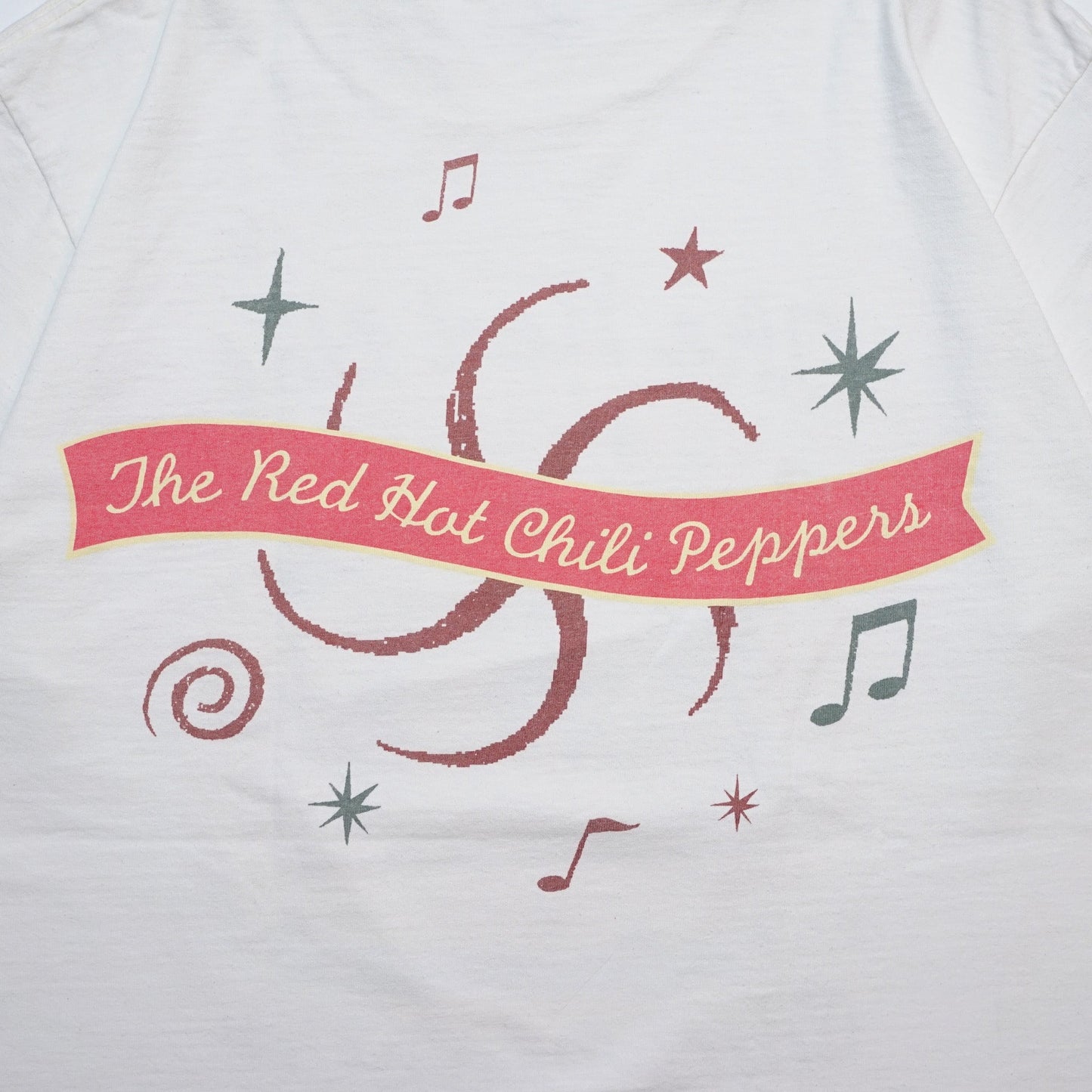 RED HOT CHILI PEPPERS ONE HOT MINUTE WORLD TOUR 1997 WHITE FRUIT OF LOOM LARGE (p_1202)