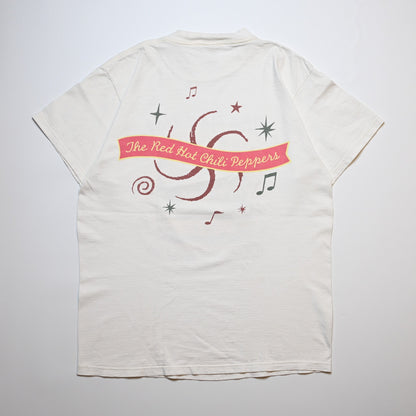 RED HOT CHILI PEPPERS ONE HOT MINUTE WORLD TOUR 1997 WHITE FRUIT OF LOOM LARGE (p_1202)