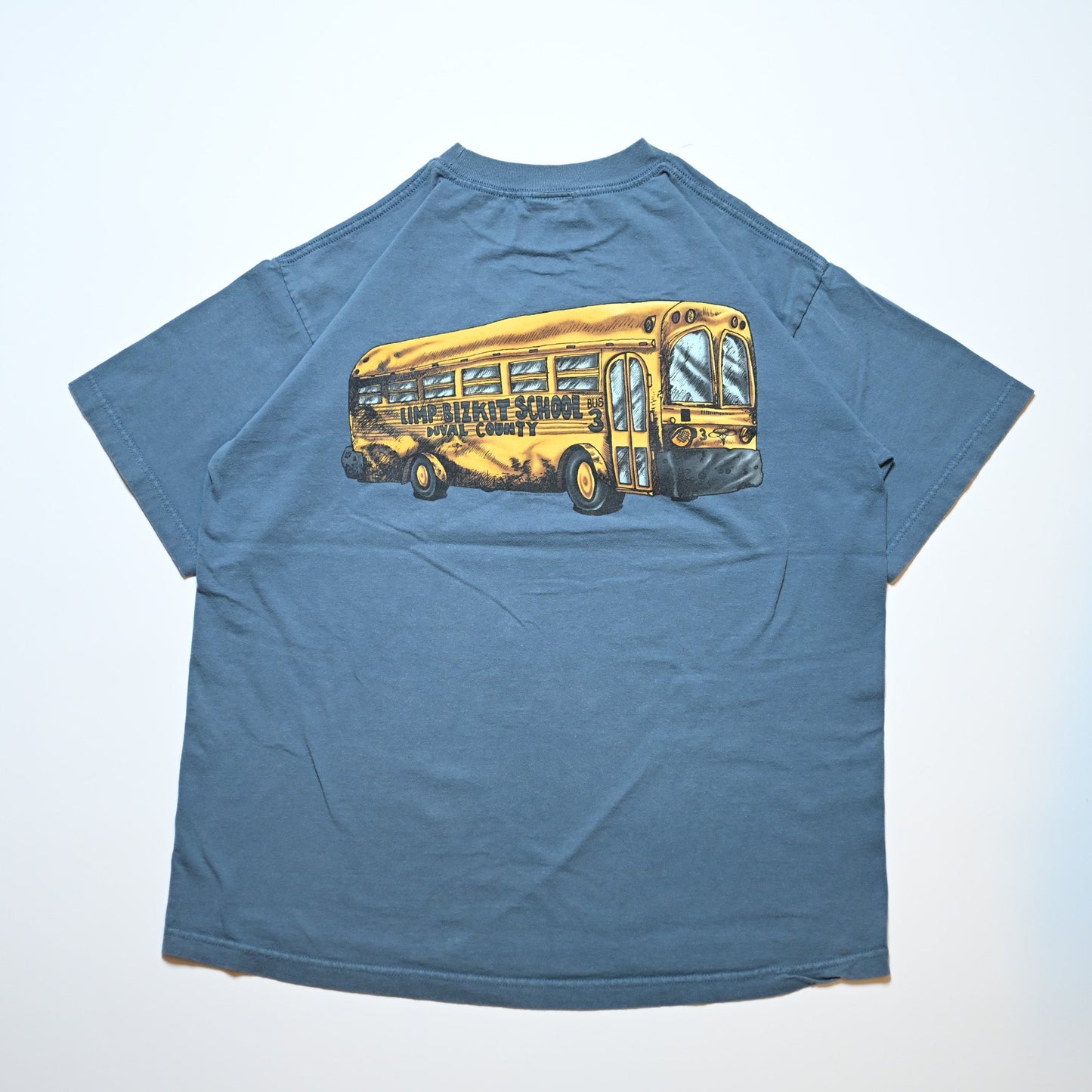 LIMP BIZKIT SCHOOL BUS DUVAL COUNTY 1998 BLUE GIANT XL (rb_1034)